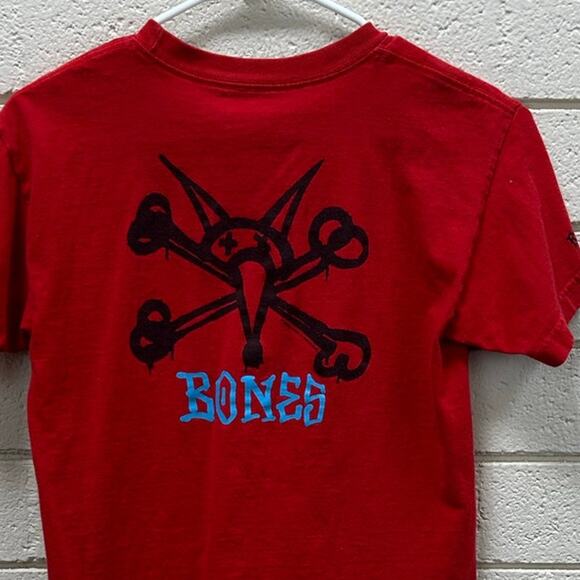 Bones Powell Peralta Youth Skateboard Red Tee size M - Picture 7 of 8